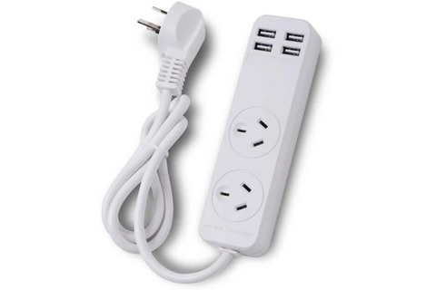 Endeavour 2 Outlet Powerboard with 4 USB