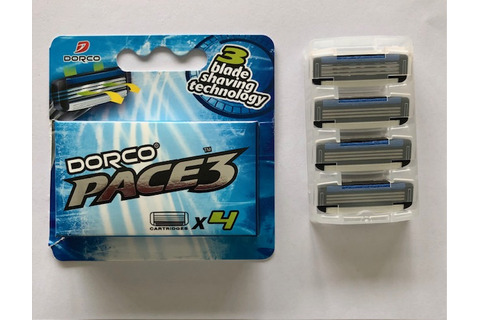 Dorco Pace Refillable Razor Cartridges x 4